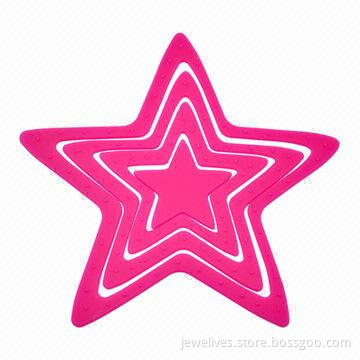 4-star silicone coasters